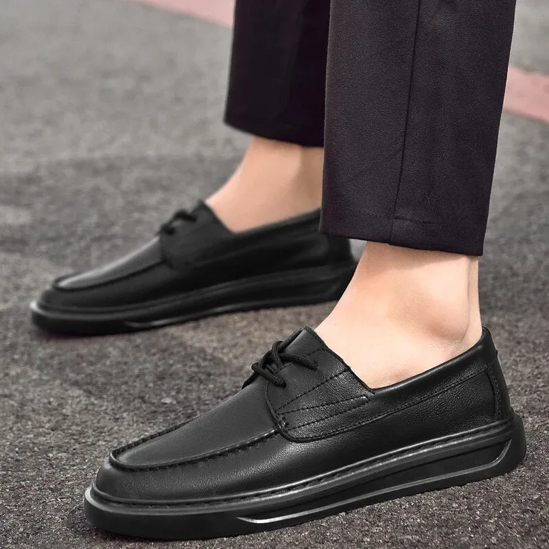 White Leather Shoes Men