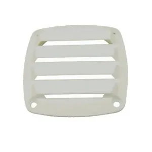 White Plastic Louvre Vent 90x90mm Vent for Caravan or RV
