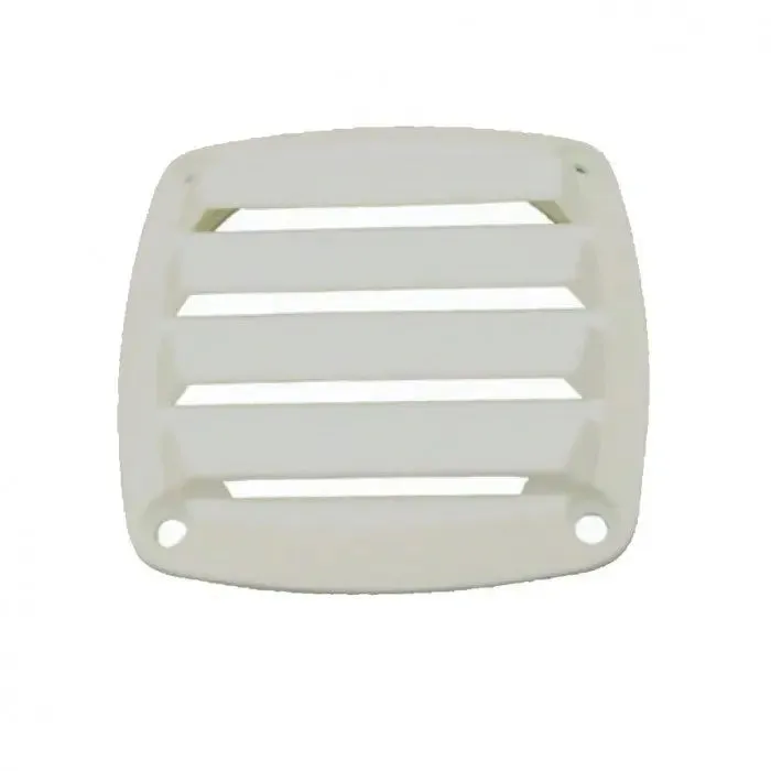 White Plastic Louvre Vent 90x90mm Vent for Caravan or RV