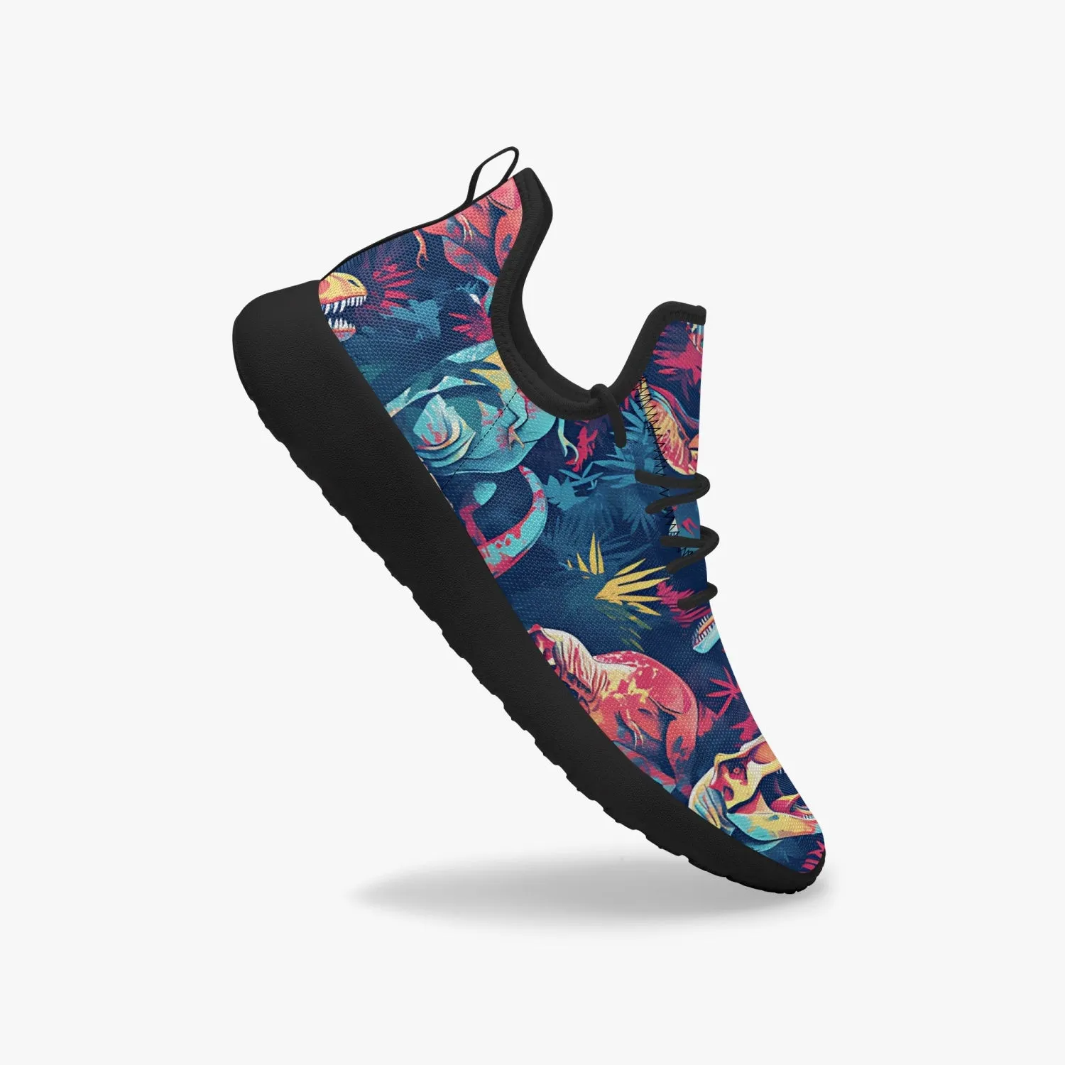 Zombie T-Rex! Classic Mesh Knit Sneakers