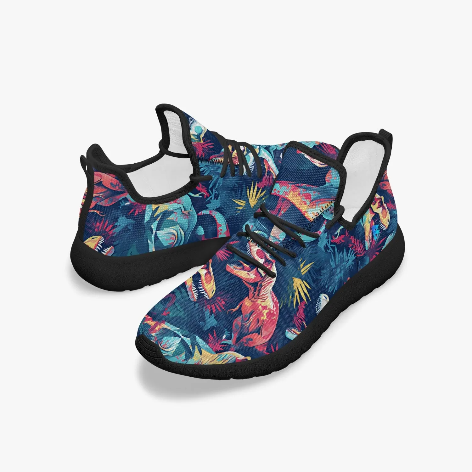 Zombie T-Rex! Classic Mesh Knit Sneakers