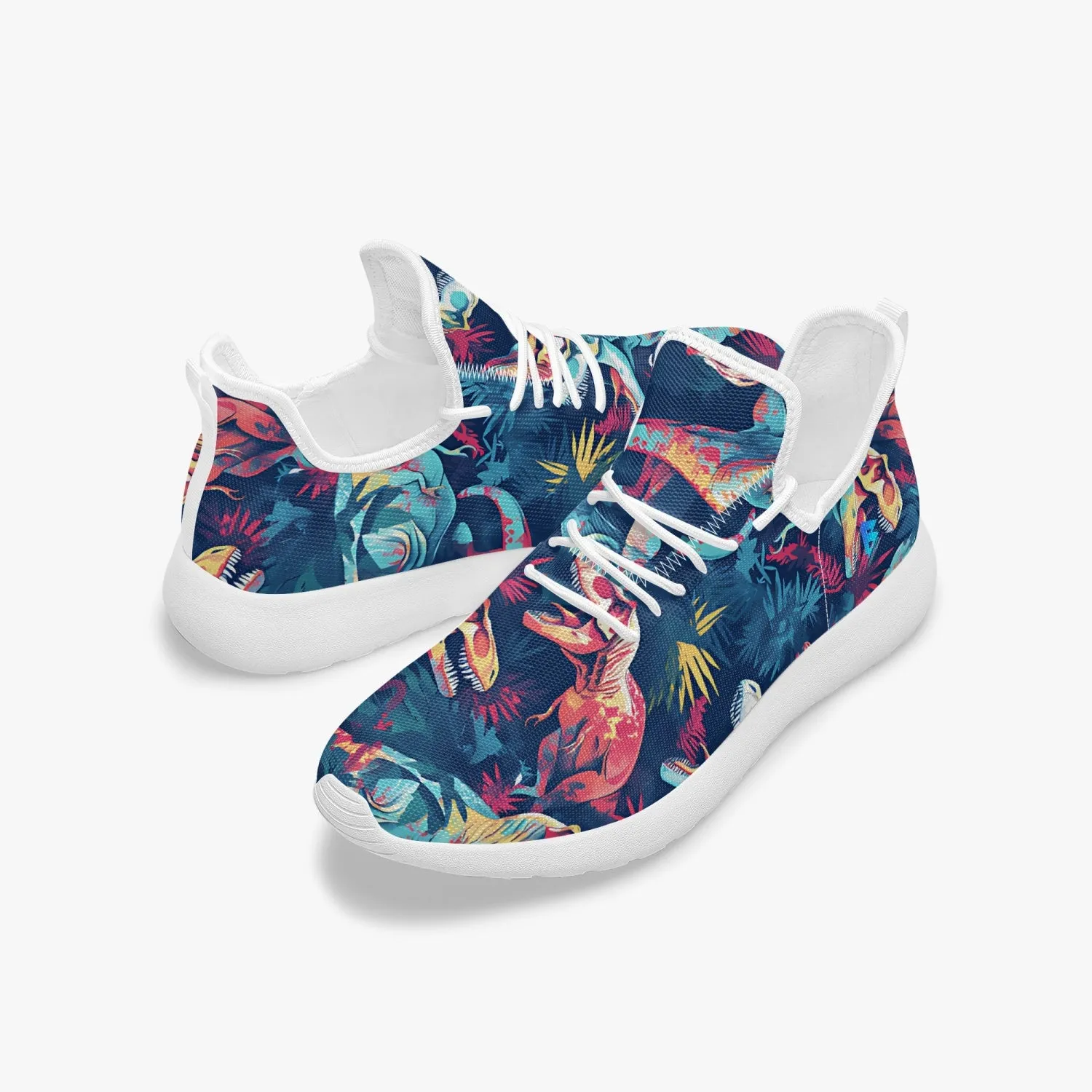 Zombie T-Rex! Classic Mesh Knit Sneakers
