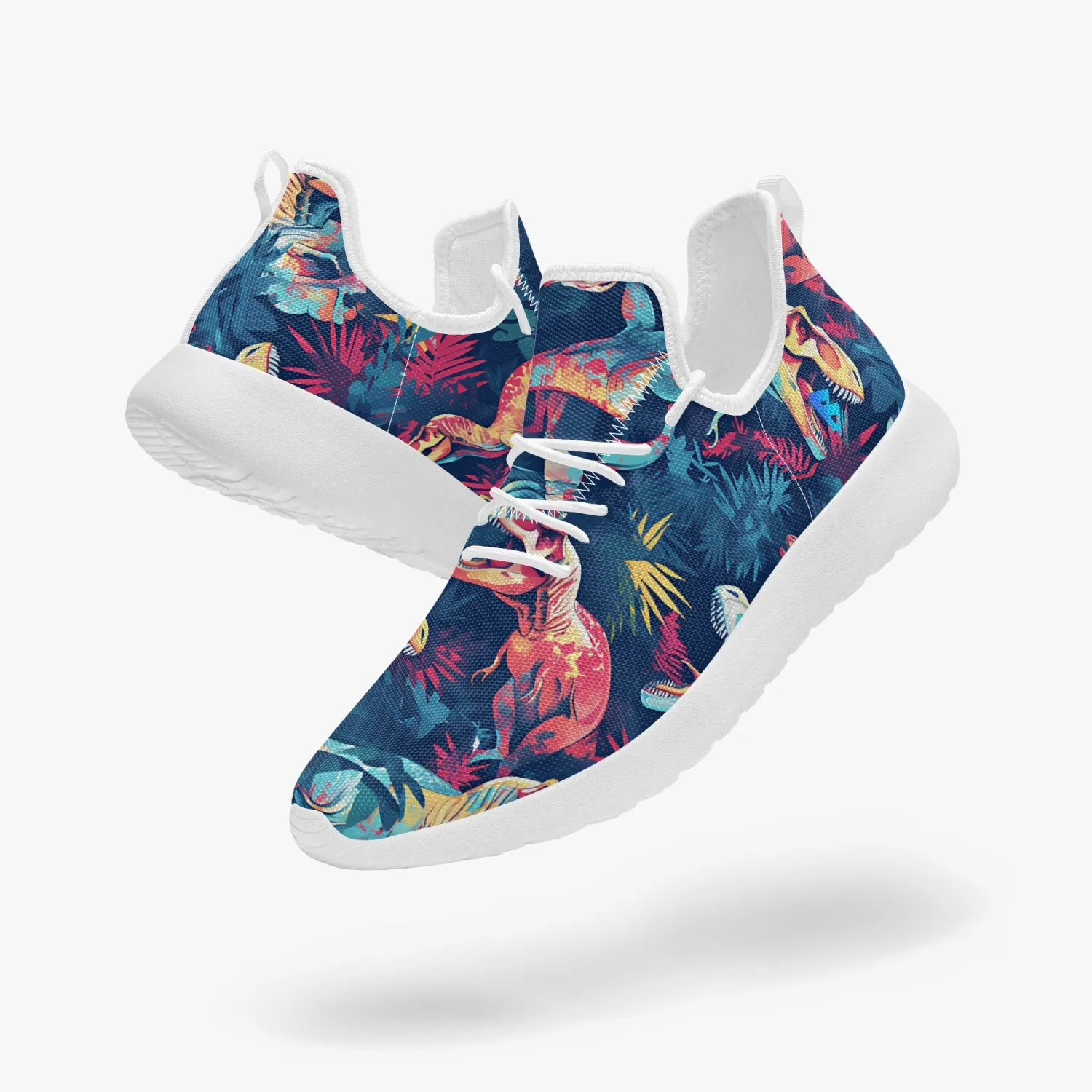 Zombie T-Rex! Classic Mesh Knit Sneakers