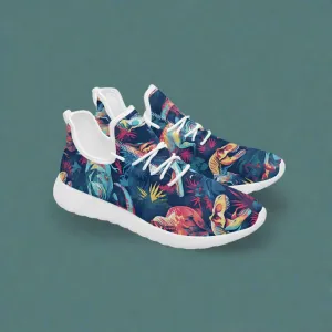 Zombie T-Rex! Classic Mesh Knit Sneakers