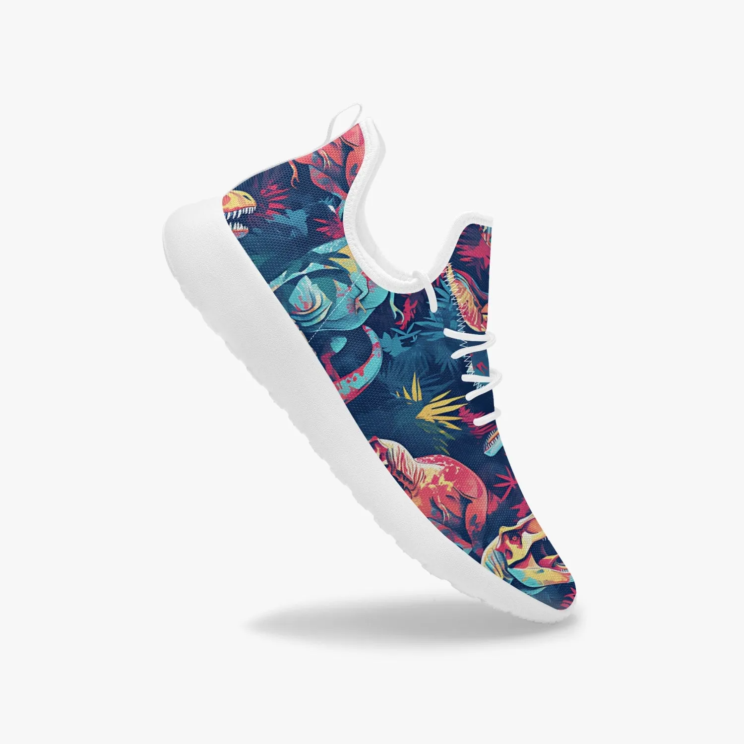 Zombie T-Rex! Classic Mesh Knit Sneakers