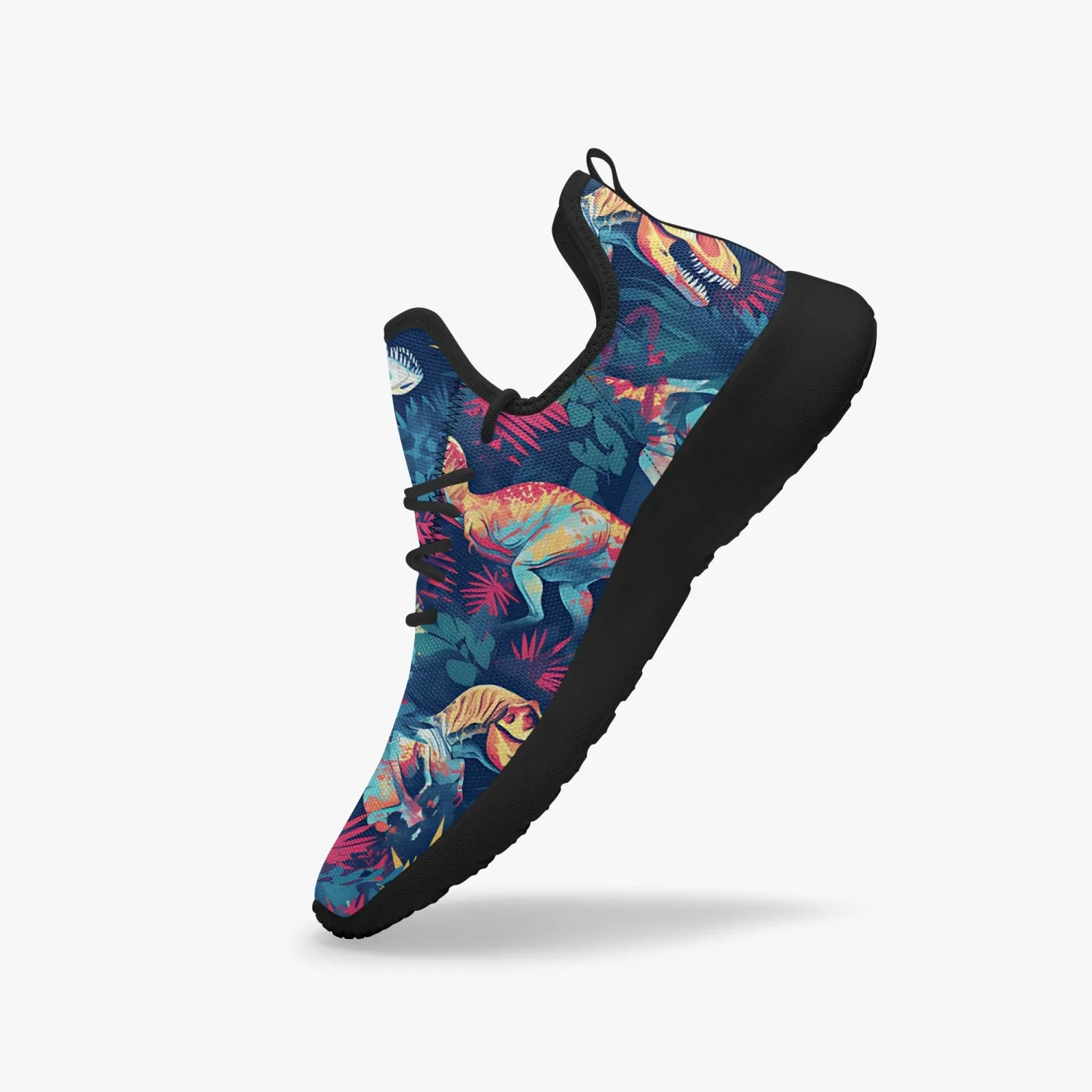 Zombie T-Rex! Classic Mesh Knit Sneakers