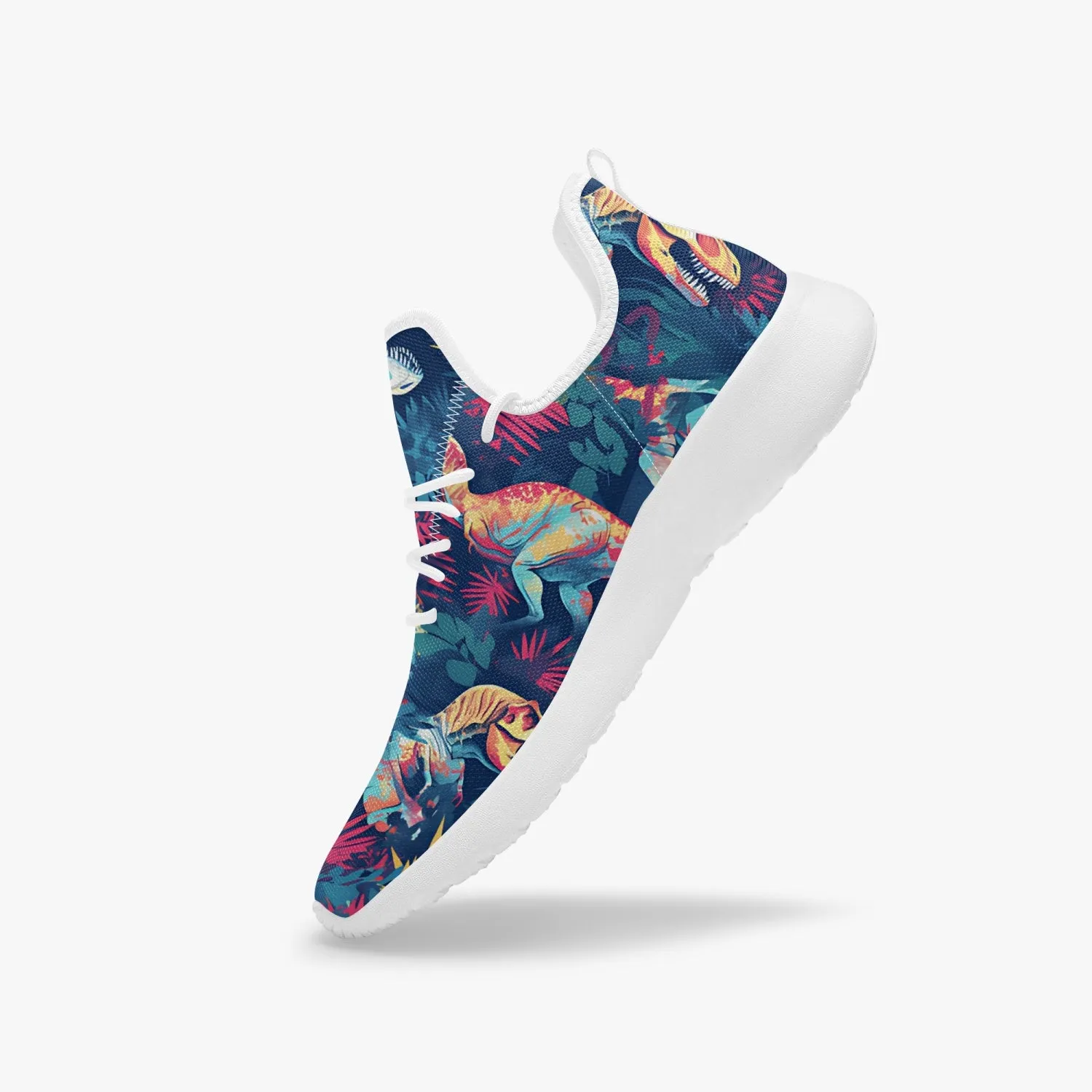 Zombie T-Rex! Classic Mesh Knit Sneakers