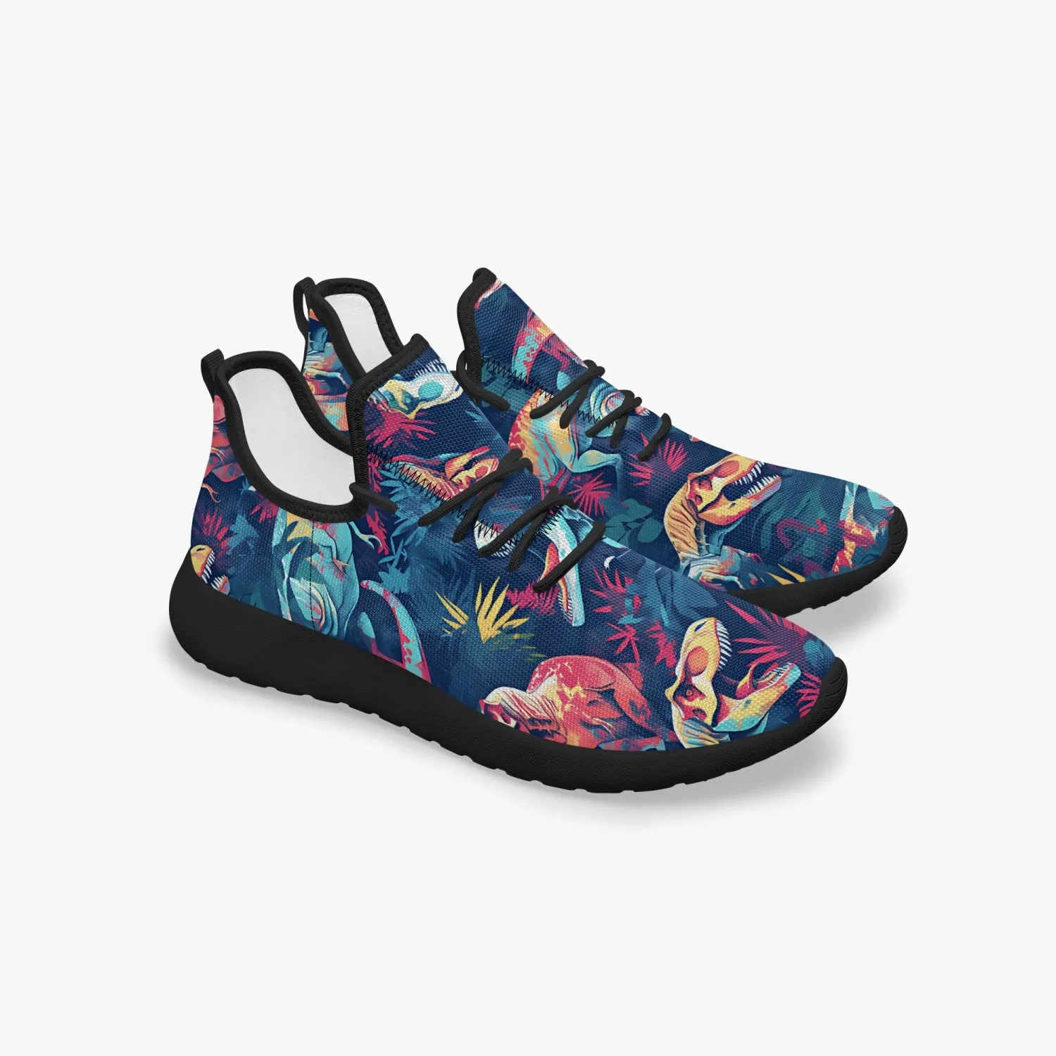 Zombie T-Rex! Classic Mesh Knit Sneakers